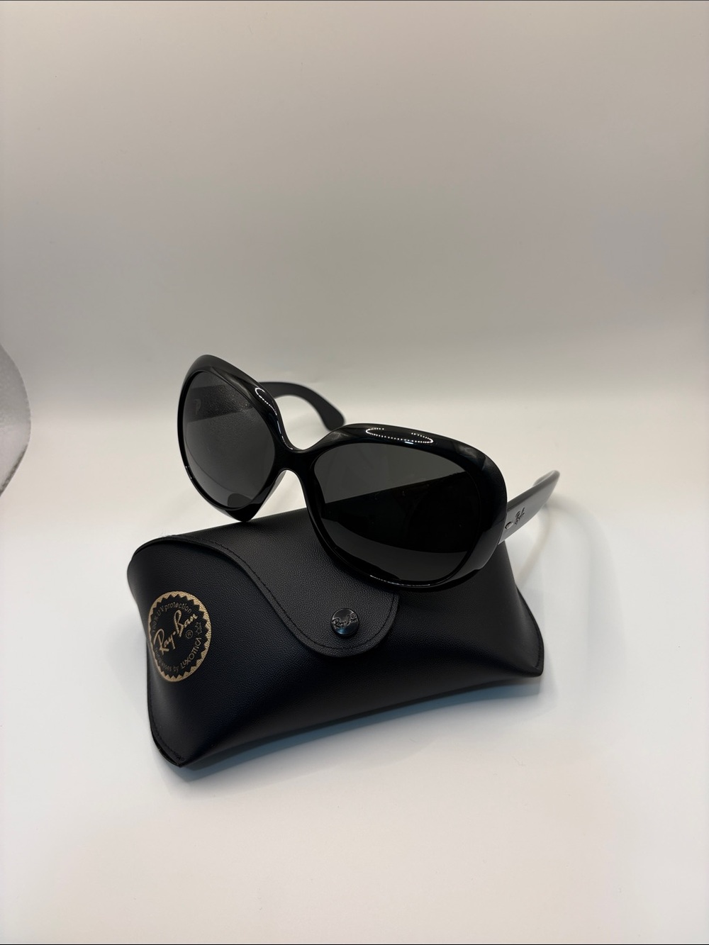 Ray-Ban Jackie Ohh ll Women’s Black Gloss Oversized Sunglasses